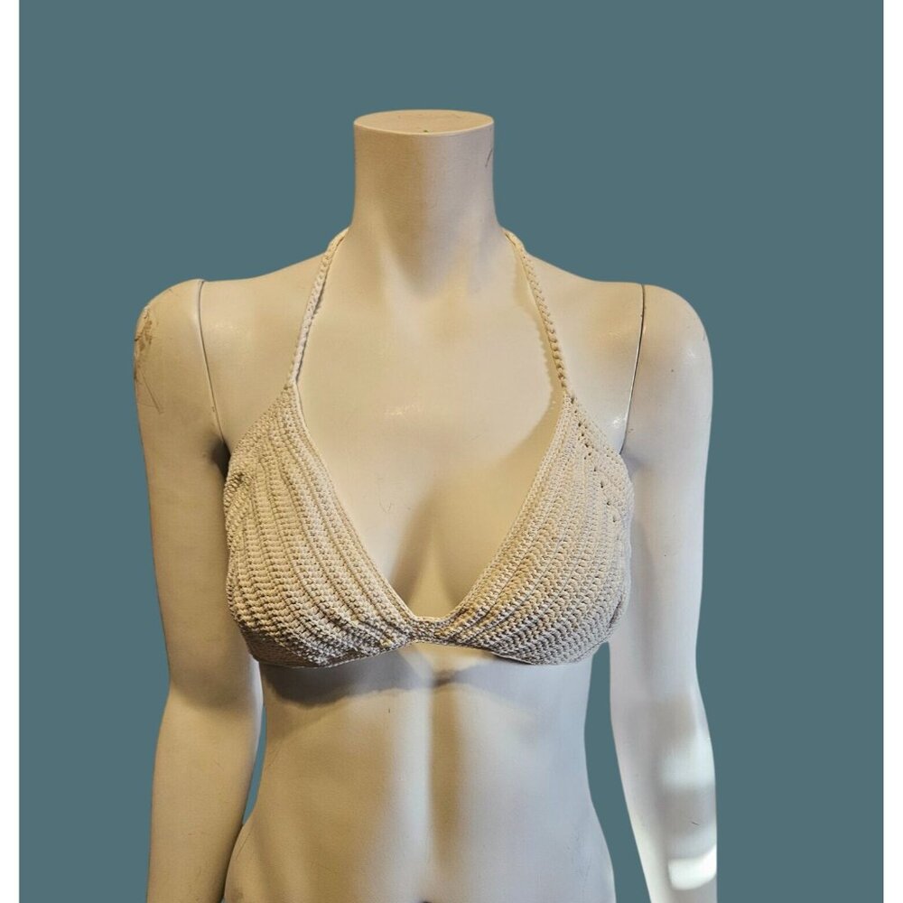 Skims Crochet Swim Triangle Bikini Top Womens Size 4X